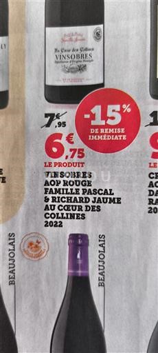 Thung lũng Rhône Vinsobres Famille Pascal & Richard Jaume Au Cœur des Collines 2022