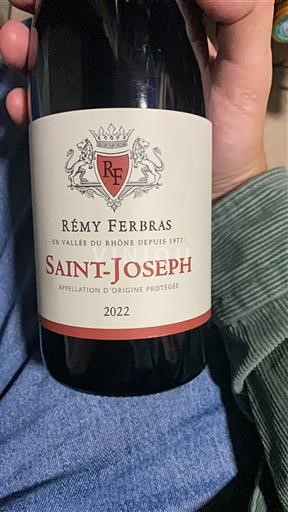 Rhône Valley Saint-Joseph Rémy Ferbras 2022