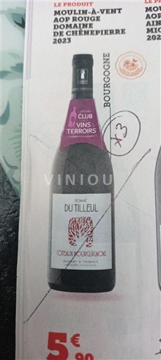 Burgundi Burgundin rinteet Domaine Tilleul 2024