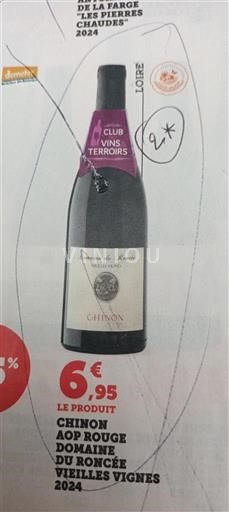 Thung lũng sông Loire Chinon Domaine Roncée Vieilles Vignes 2024