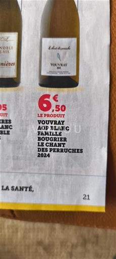 Loiretal Vouvray Famille Bougrier Le Chant des Perruches 2024
