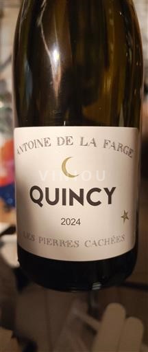Valle del Loira Quincy Antoine De La Farge Les Pierres Cachées 2024