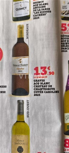 Bordeaux Graves Château Chantegrive Caroline 2023