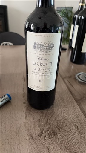 Bordeaux Bordeaux Supérieur Château La Gravette de Luques 2020