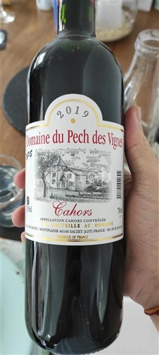 Sudoeste Cahors Domaine Pech des Vignes 2019