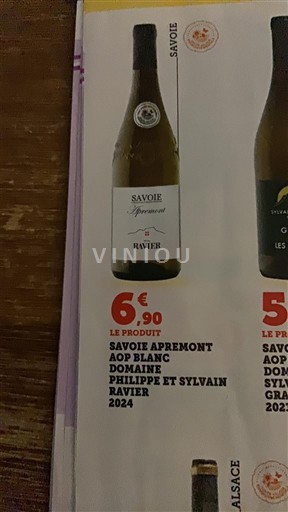 Savoie och Bugey Apremont Domaine Philippe et Sylvain Ravier 2024