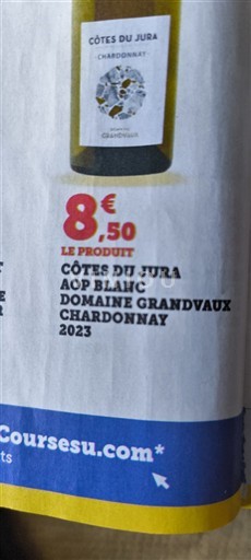 Jura Côtes-du-jura Domaine Grandvaux Chardonnay 2023