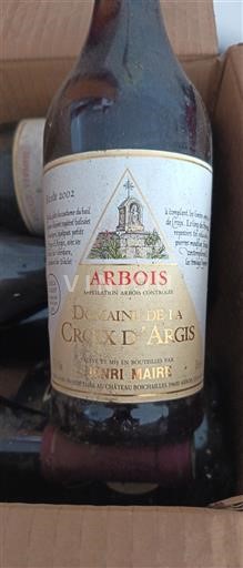 Vin Rouge sec Domaine La Croix Argis 2002 France Jura Arbois AOC