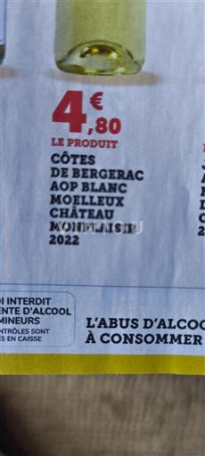 Sudoeste Côtes de Bergerac Château Monplaisir 2022