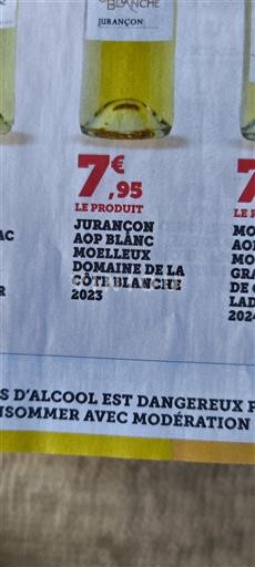 Sud-Ovest Jurançon Domaine La Côte Blanche 2023