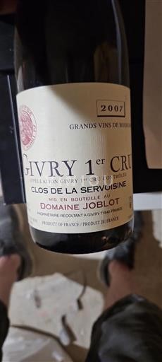Bourgondië Niet gespecificeerd Premier Cru Domaine Joblot Clos de la Servoisine 2007