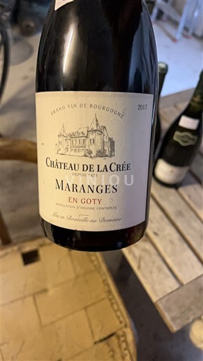 Bourgogne Maranges Château La Crée Maranges en Goty 2017