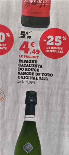 Cataluña Sangre de Toro Original 2022