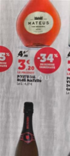 Bồ Đào Nha Rượu vang xanh Mateus Không niên vụ
