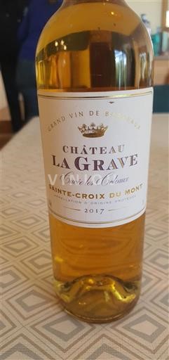 Bordeaux Sainte-Croix-Du-Mont Château La Grave les Coteaux 2017