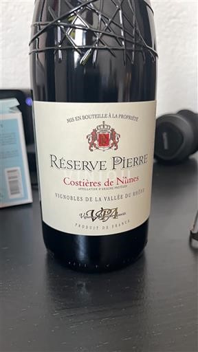 Rhônen laakso Nîmesin viinialue Réserve Pierre 2022