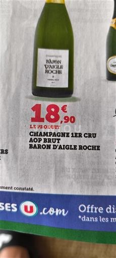 Champaña Champán Baron Aigle Roche Sin añada