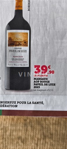 Bordéus Margaux Château Paveil de Luze 2023