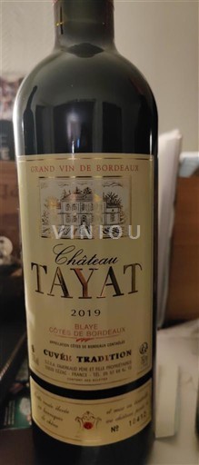 Bordeaux Blaye-côtes-de-bordeaux Château Tayat Tradition 2019