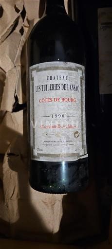Bordeaux Côtes-de-bourg Château Les Tuileries de Lansac 1990