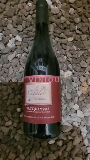Rhônen laakso Vacqueyras Les Cigales de Montirius Ei vuosikertaa