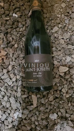 Vin Rouge sec Lieu-dit Le Biez Lionel Faury 2017 France Vallée du Rhône Saint-Joseph AOC