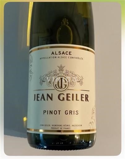 Alsacia Grand Cru Jean Geiler Pinot Gris 2022