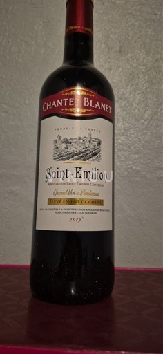 Bordeaux Saint-Émilion Chante Blanet 2019