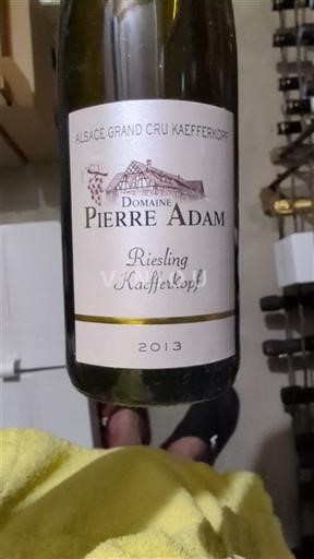 Alsace Alsace Grand Cru Grand Cru Domaine Pierre Adam Riesling Kaefferkopf 2013