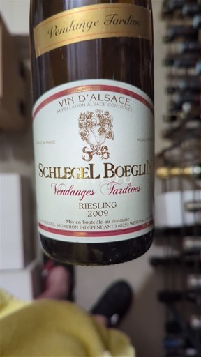 Alsasko Alsasko Grand Cru Vendanges Tardives Schlegel Boeglin Riesling 2009