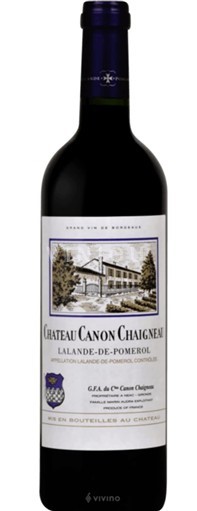 Bordeaux Lalande-de-Pomerol Château Canon Chaigneau Lalande-de-Pomerol 1990