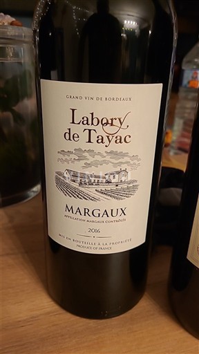 Bordeaux Margaux Labory de Tayac 2016