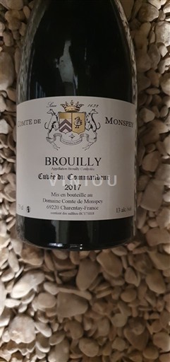 Beaujolais Brouilly Comte de Monsepsy du Commandeur 2017