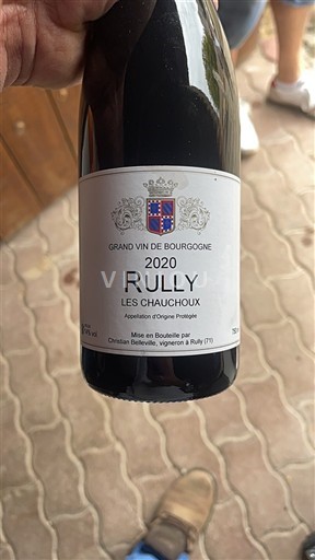 Burgundija Rully Christian Bellang Les Chauchoux 2020