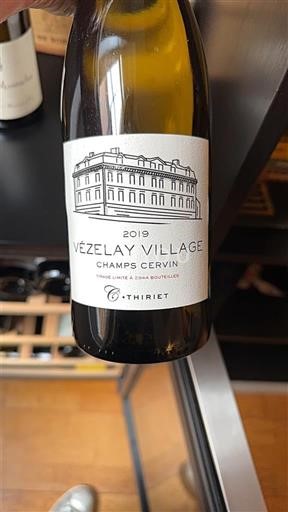 Vin Blanc sec Champs Cervin C. Thiriet 2019 France Bourgogne Volnay AOC