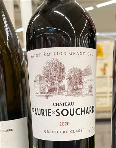 Bordeaux Saint-Émilion Grand Cru Château Faurie de Souchard 2020