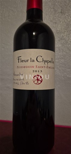 Bordeaux Puisseguin-Saint-Émilion Fleur la Chapelle 2013