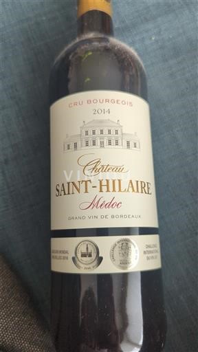Bordeaux Médoc Cru Bourgeois Château Saint-Hilaire 2014