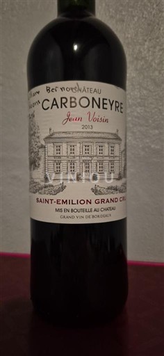 Bordeaux Saint-Émilion Grand Cru Château Carbonnieux Jean Voisin 2013