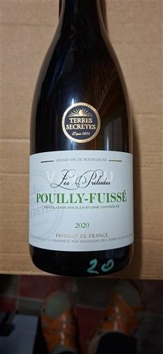 Burgundsko Pouilly-fuissé Terres Secrètes Les Préludes 2020