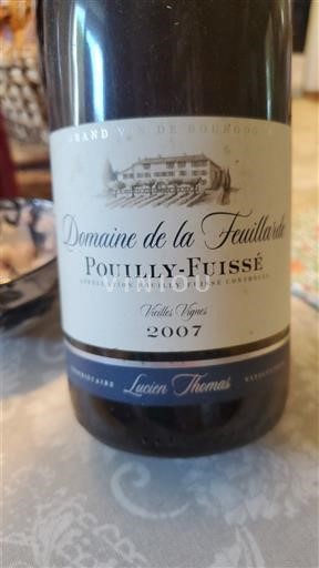 Burgundsko Pouilly-fuissé Domaine La Feuillarde Vieilles Vignes 2007