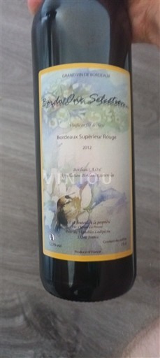 Bordeaux Bordeaux Supérieur Bertholon-Sébastien 2012