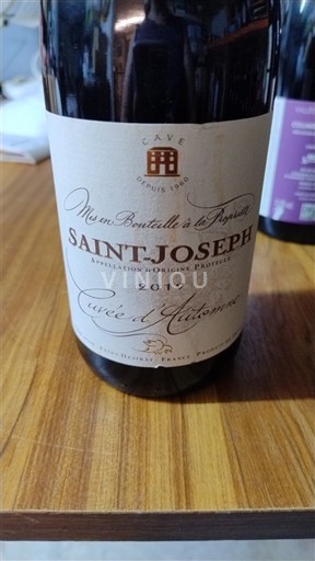 Vin Rouge sec Cuvée d'Automne Cave 2019 France Vallée du Rhône Saint-Joseph AOC