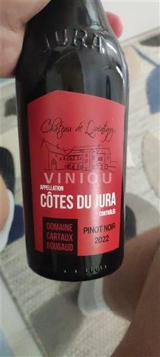 Vin Rouge sec Château Quintigny 2022 France Jura Côtes-du-jura AOC