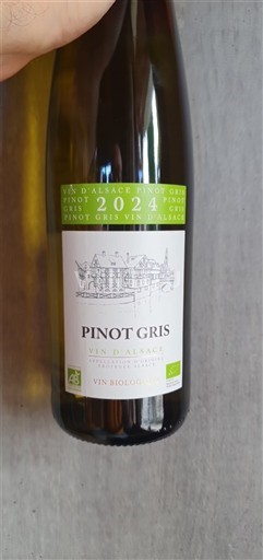 Vin Blanc sec Jean Biecher & Fils 2024 France Alsace Pinot noir AOC bio
