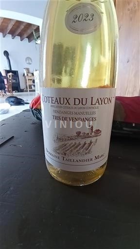 Loiretal Coteaux-du-Layon Domaine Taillandier Max Tris de Vendanges 2023