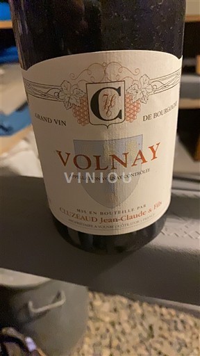 Burgundi Volnay Cluzeaud Jean-Claude & Fils 2009