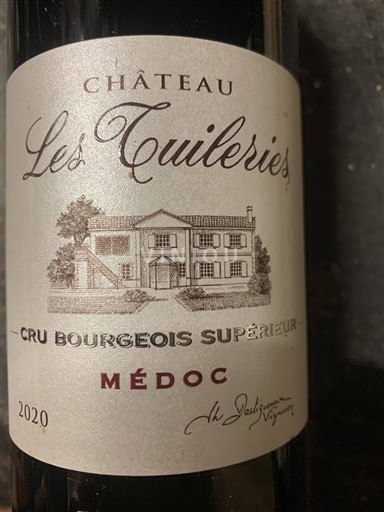Bordeaux Médoc Château Les Tuileries 2020