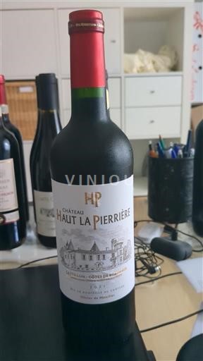 Burdeos Côtes-de-Bordeaux Château Haut La Pierrière 2021