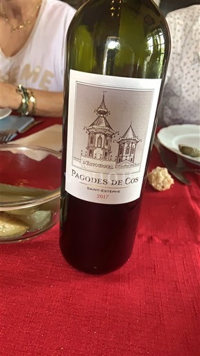 Bordeaux Saint-Estèphe Cos Estournel Pagodes de Cos 2017